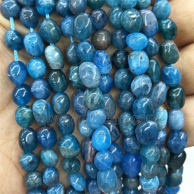 Natural Blue Apatite Chip Beads Freeform