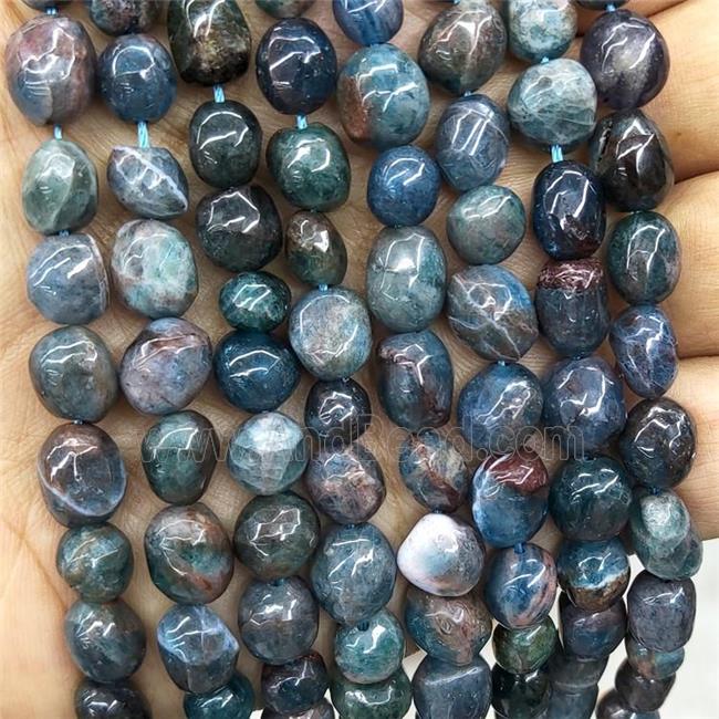 Natural Apatite Chips Beads Blue Freeform B-Grade