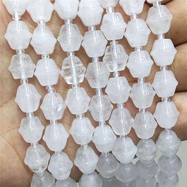 White Jade Bicone Beads