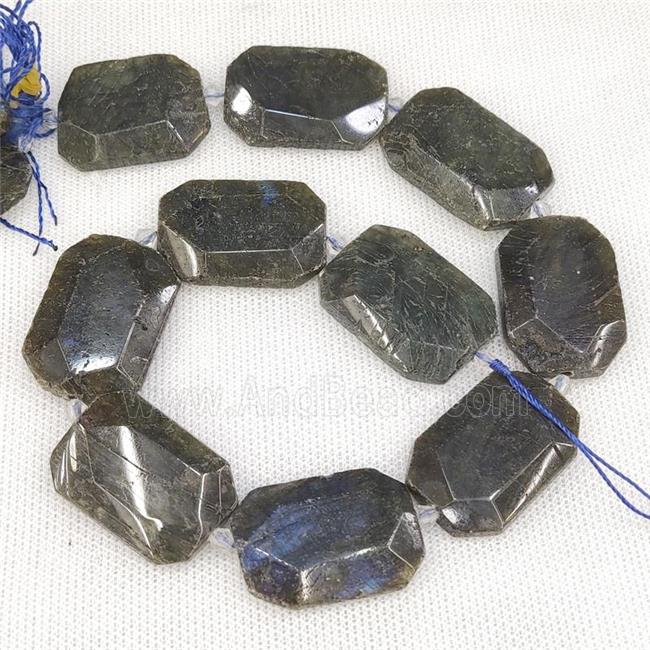 Natural Labradorite Slice Beads
