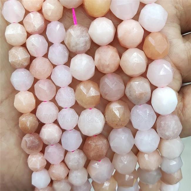 Natural Pink Aventurine Beads Cut Round