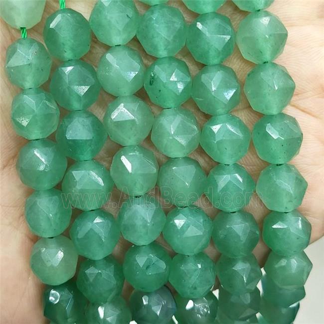 Natural Green Aventurine Beads Cut Round