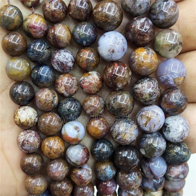 Natural Pietersite Jasper Beads Smooth Round