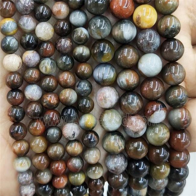 Natural Hawkeye Stone Smooth Round