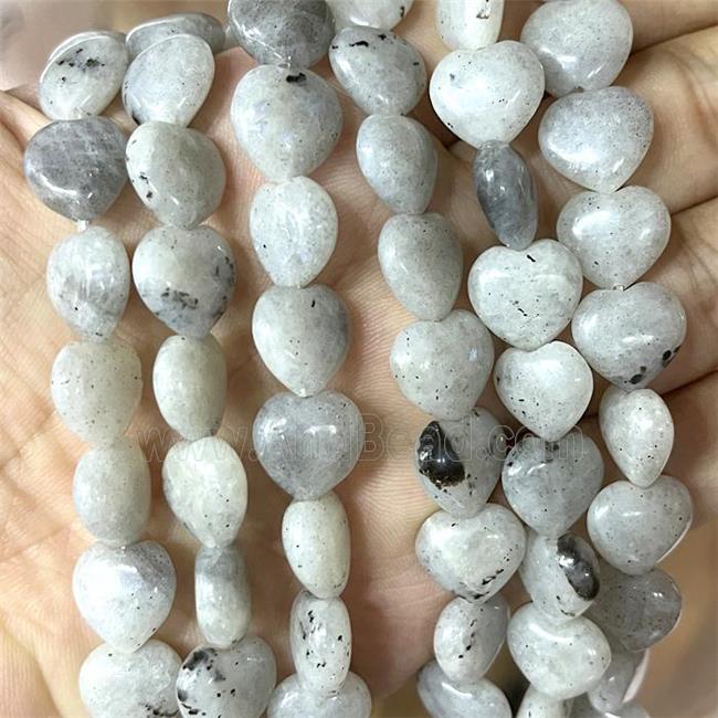 Labradorite Heart Beads