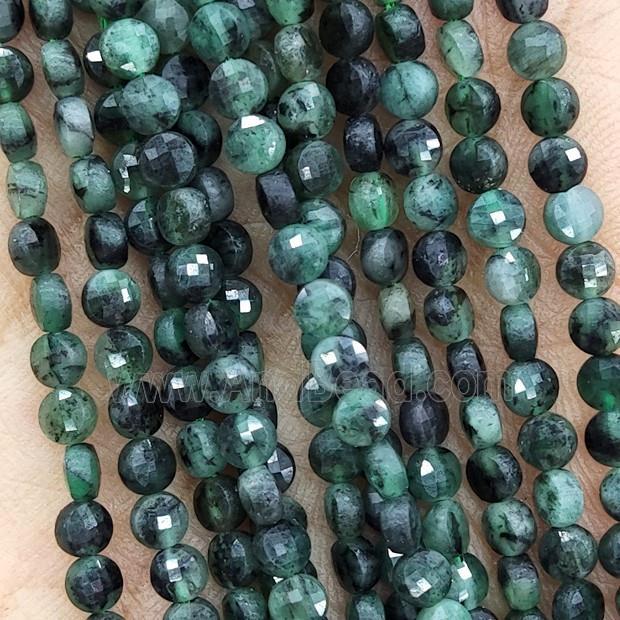 Natural Green Emerald Beads Faceted Cion B-Grade