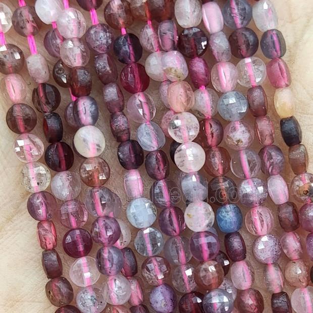 Natural Spinel Beads Multicolor A-Grade Faceted Circle