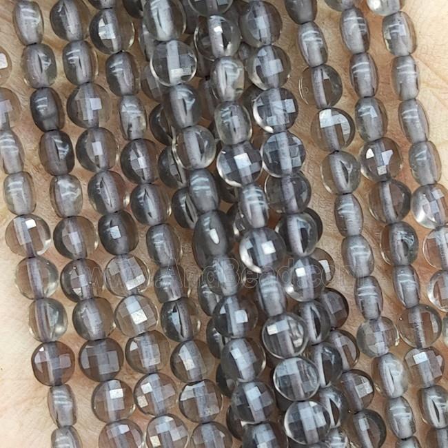 Natural Smoky Quartz Beads Faceted Circle