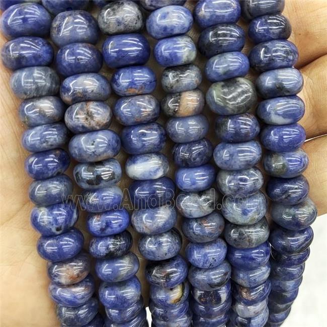 Natural Blue Sodalite Beads Rondelle Square