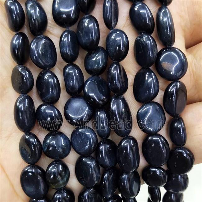 Natural Inkblue Tiger Eye Stone Chips Beads Freeform