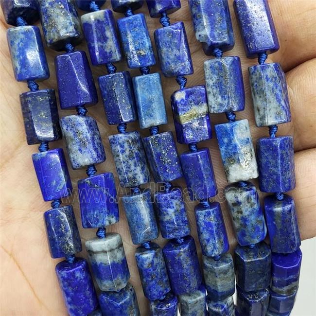 Natural Blue Lapis Lazuli Tube Beads Column