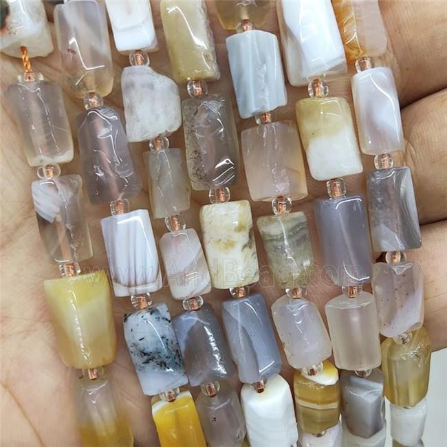 Natural Botswana Agate Beads Tube