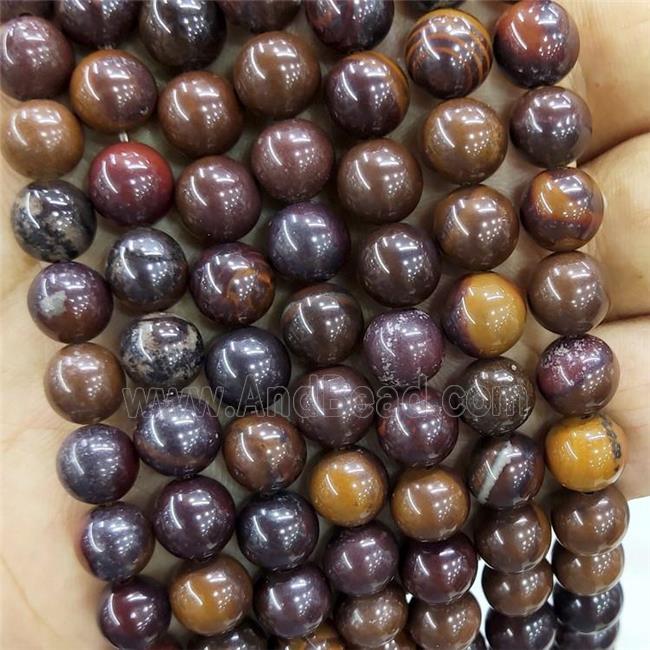 Sunset Iron Tiger Eye Stone Beads Smooth Round