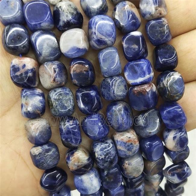 Natural Blue Sodalite Beads Chips Freeform