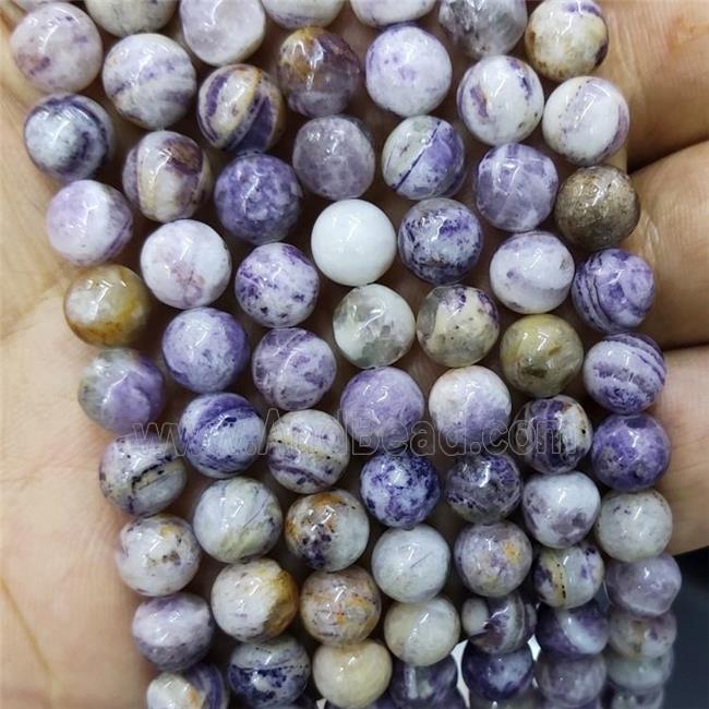 Purple Jasper Beads Smooth Round