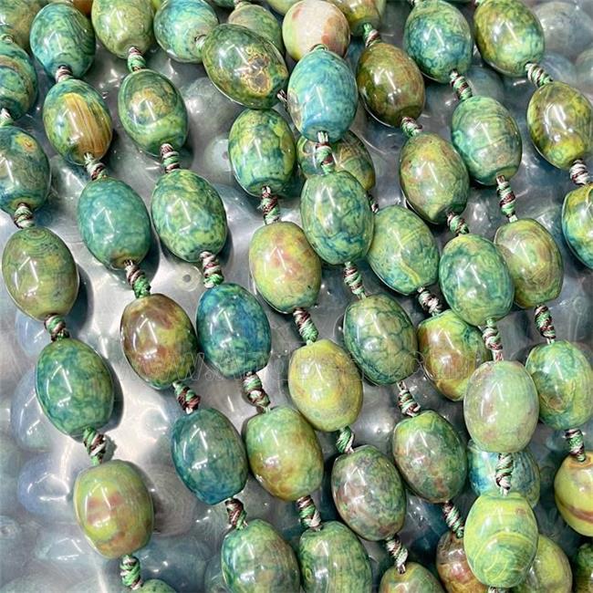 Natural Agate Barrel Beads Dye