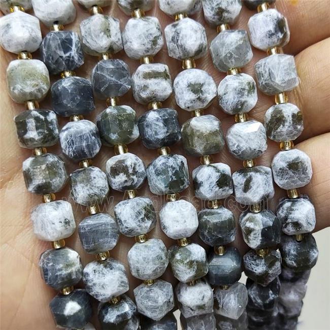 Labradorite Beads Faceted Cube