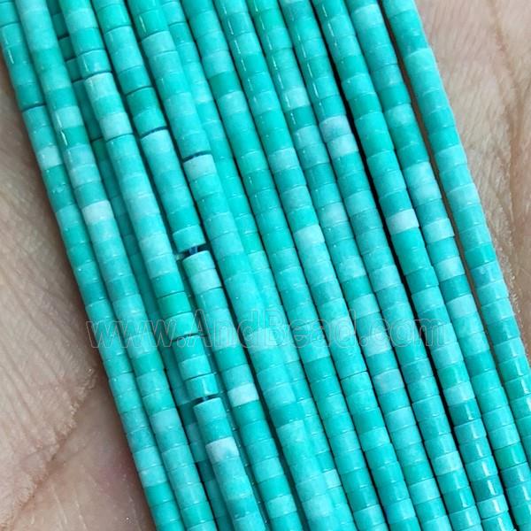Green Oxidative Agate Tube Beads
