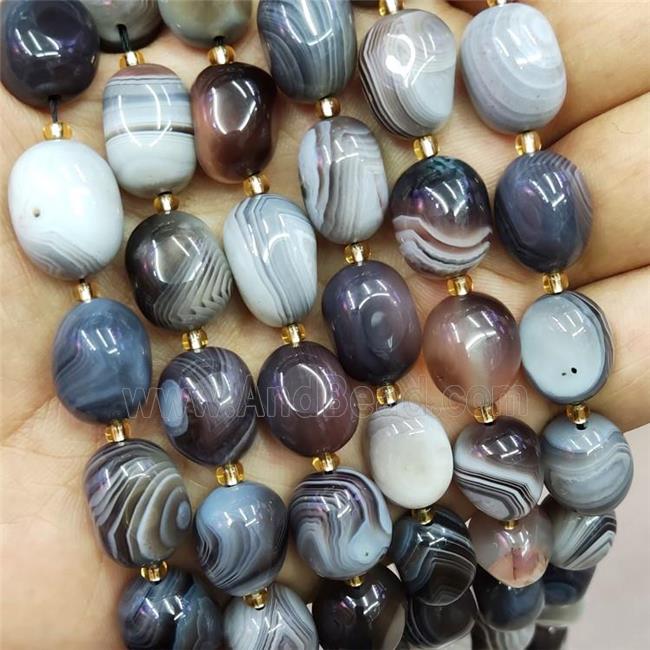 Natural Botswana Agate Nugget Beads Freeform Polished