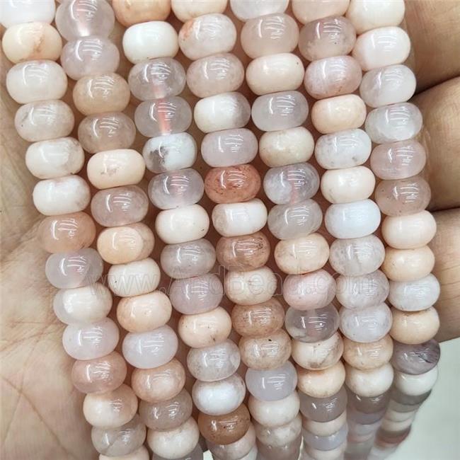 Peach Aventurine Beads Smooth Rondelle