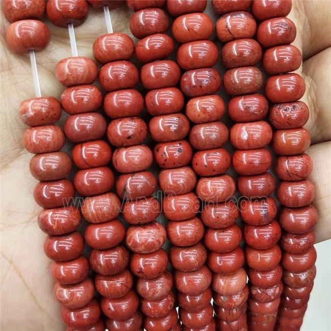 Natural Red Jasper Beads Smooth Rondelle
