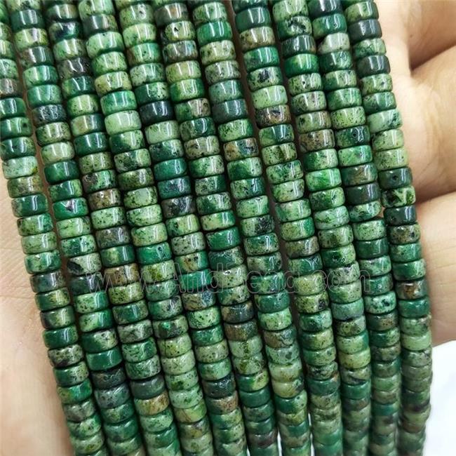 Chrysocolla Heishi Beads Green Dye