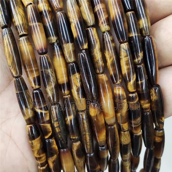 Natural Tiger Eye Stone Beads Rice