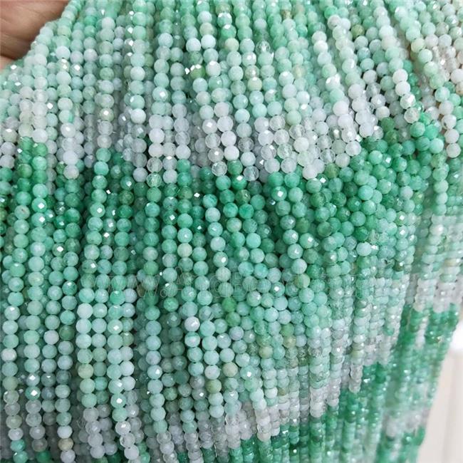 Natural Emerald Beads Green Faceted Round
