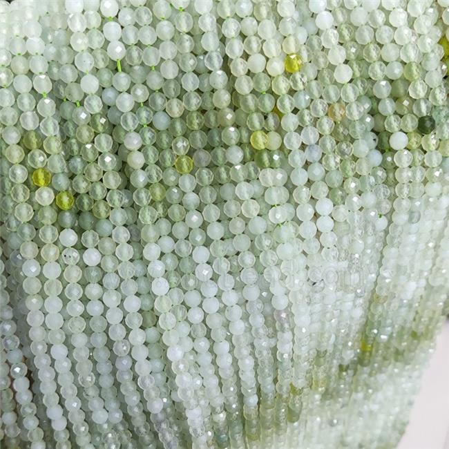 Mountain Jade Beads Green Faceted Round