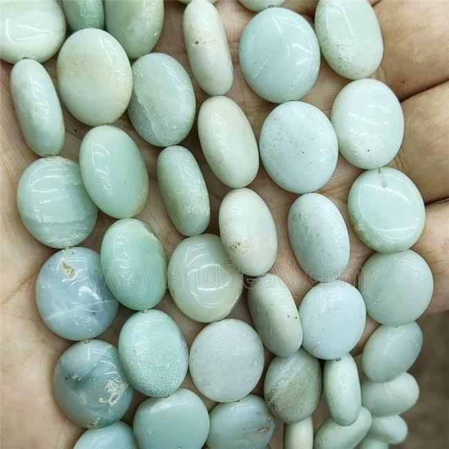 Blue Amazonite Oval Beads