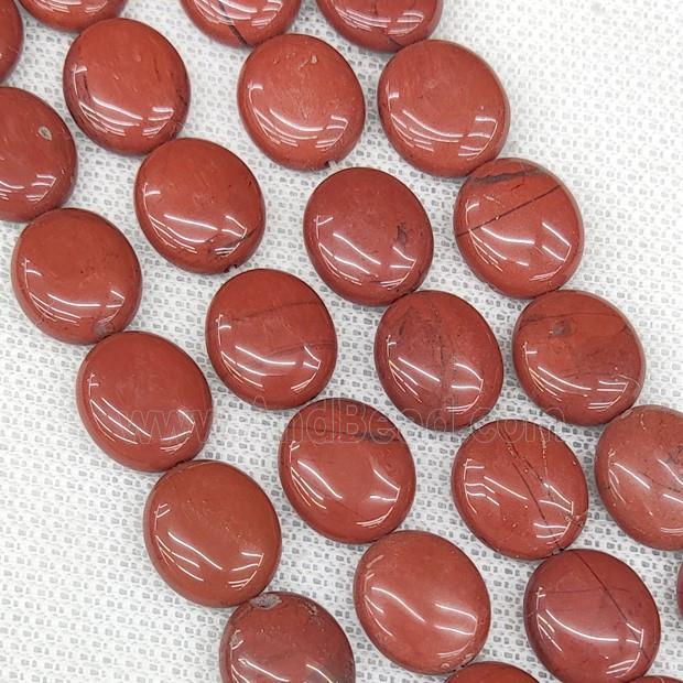 Natural Red Jasper Oval Beads