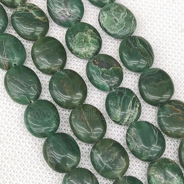 African Chrysoprase Oval Beads Green