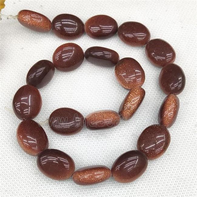 Golden Sandstone Beads Oval