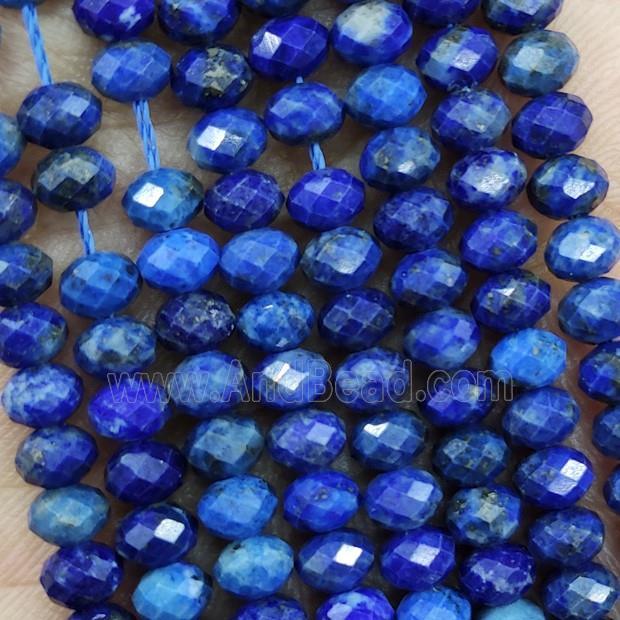 Natural Blue Lapis Lazuli Beads Faceted Rondelle