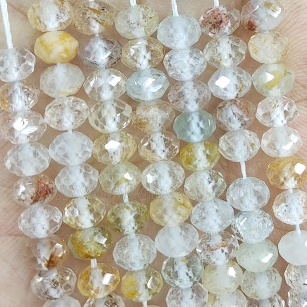 Natural Topaz Beads Yellow Faceted Rondelle