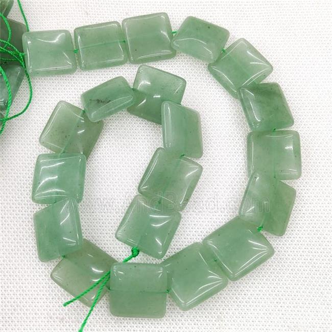 Natural Green Aventurine Square Beads