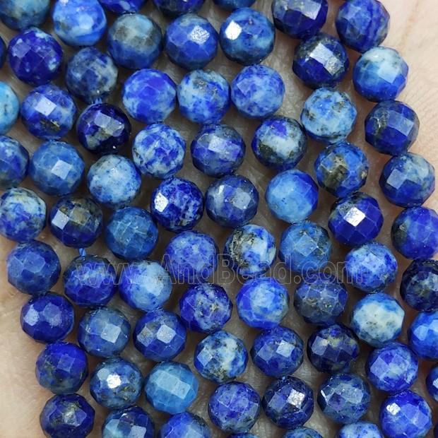 Natural Lapis Lazuli Beads Blue Faceted Round