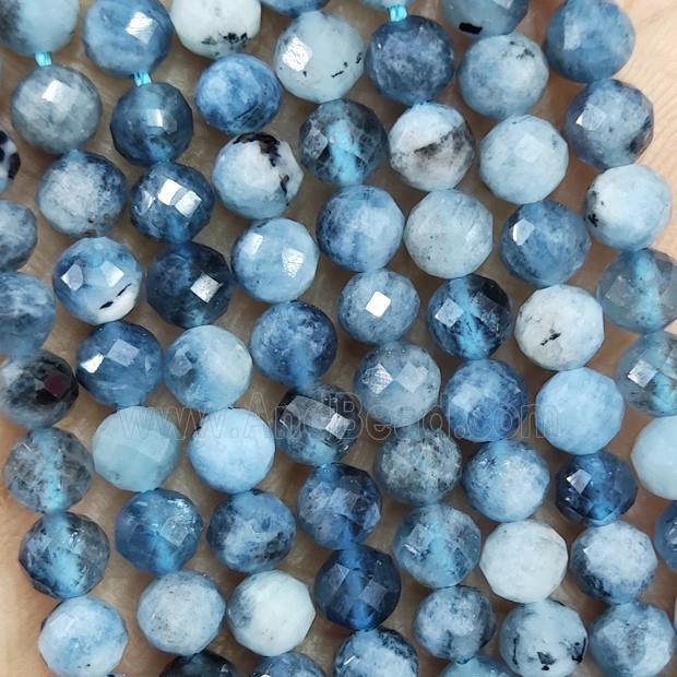 Natural Aquamarine Beads Blue B-Grade Faceted Round