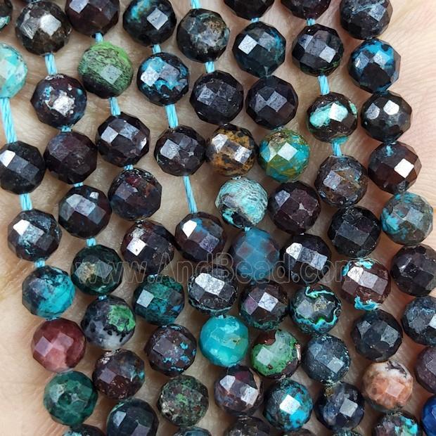 Natural Turquoise Beads C-Grade Faceted Round