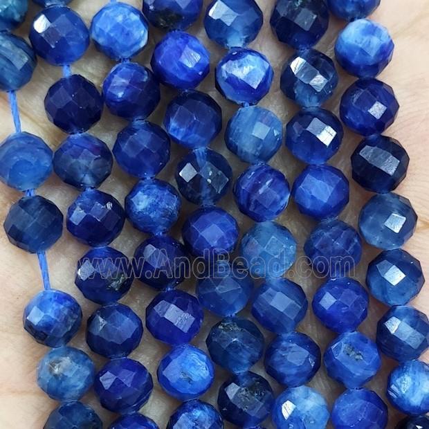Natural Blue Kyanite Beads AA-Grade Faceted Round