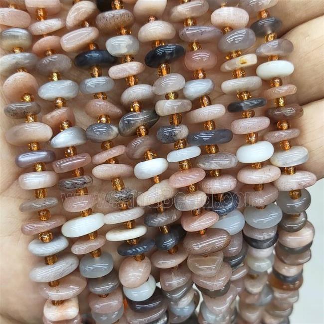 Natural Sunstone Spacer Beads Mixed Color Freeform Chips