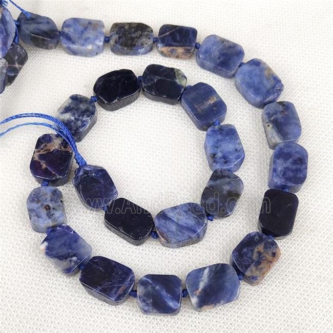Natural Blue Sodalite Rectangle Beads