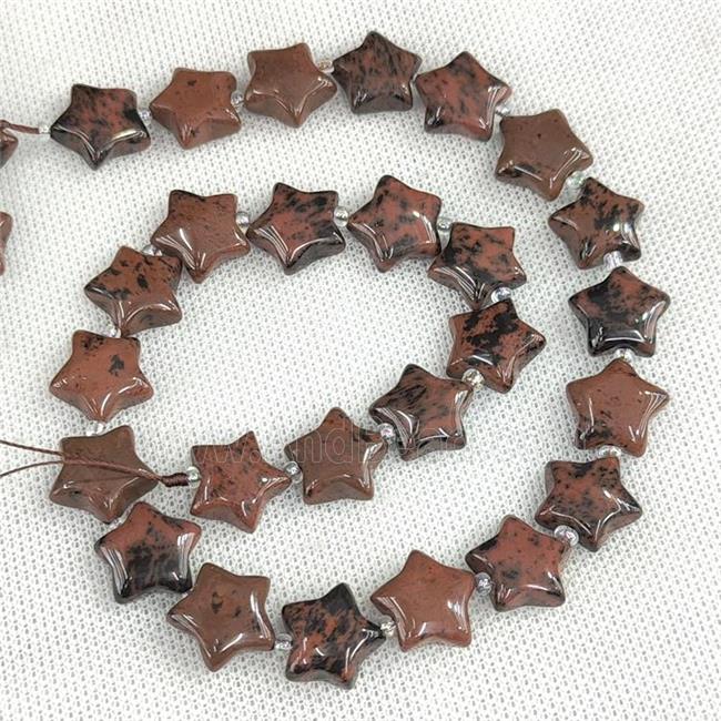 Natural Autumn Jasper Star Beads