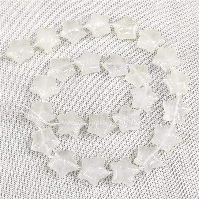 Natural Clear Quartz Star Beads Crystal