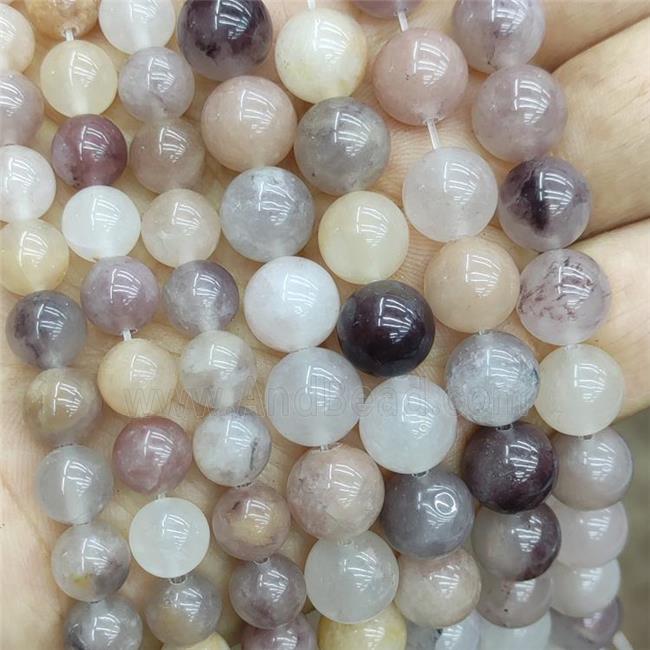 Natural Aventurine Beads Purple Smooth Round