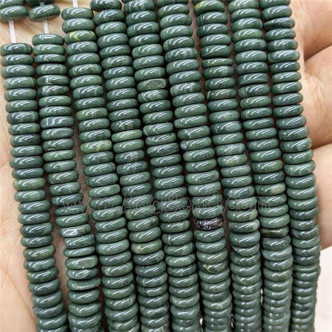 Green Wood Lace Jasper Beads Heishi