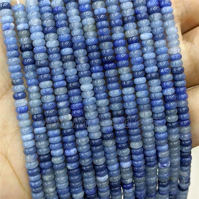 Natural Blue Aventurine Beads Smooth Rondelle