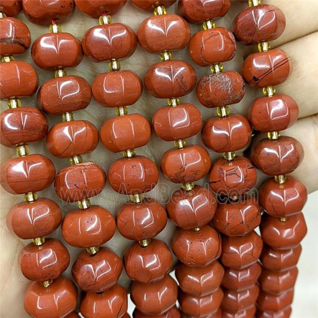 Natural Red Jasper Pumpkin Beads Lantern