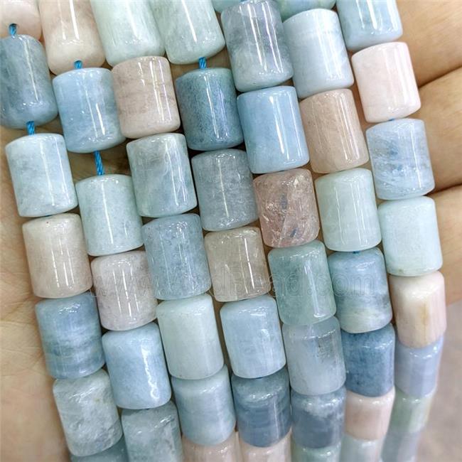 Natural Morganite Beads Triangle Column Tube Mixed Color