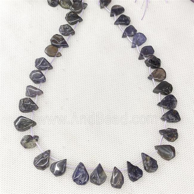 Natural Iolite Beads Teardrop Topdrilled